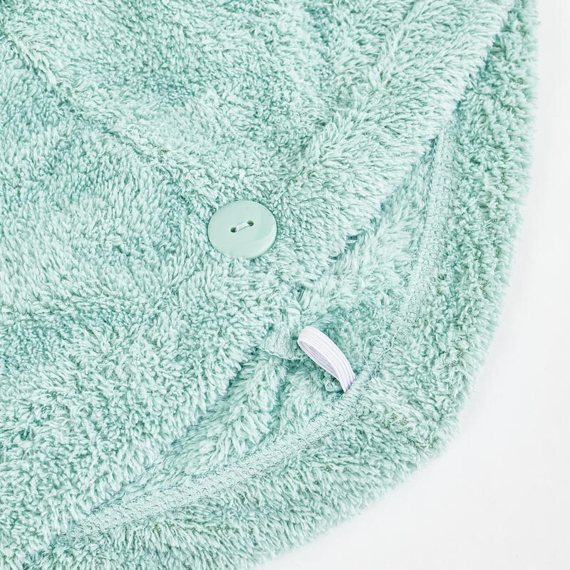 超細柔軟纖維擦髮毛巾-亮綠色