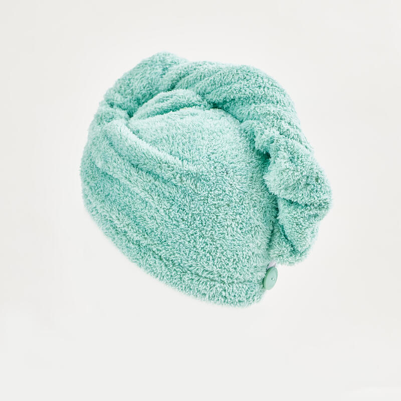 超細柔軟纖維擦髮毛巾-亮綠色