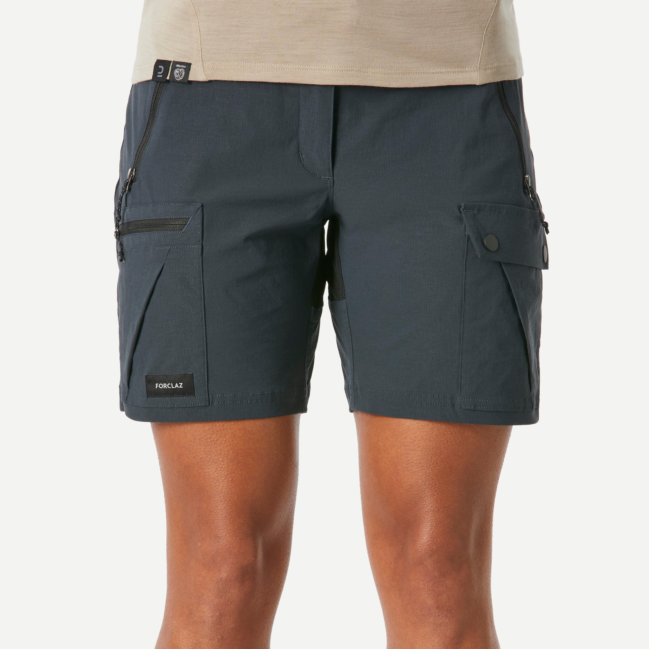 Women's mountain trekking shorts - MT500