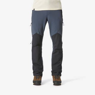 Men Stretchable Wind and Water Resistant Trekking Grey Blue - MT900