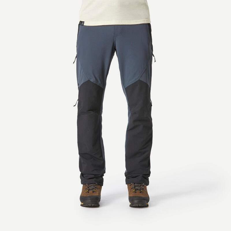 Erkek Outdoor Su Tutmaz ve Rüzgar Geçirmez Trekking Pantolonu - Gri - MT900