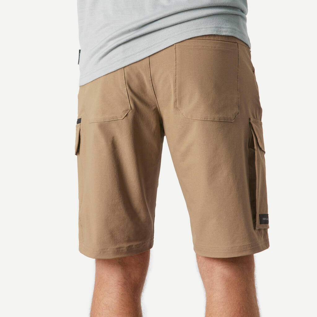 Short de trekking café para hombre Travel 900