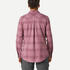 Women Checked Full Sleeve Light Flannel Shirt Taupe Pink - Travel 100