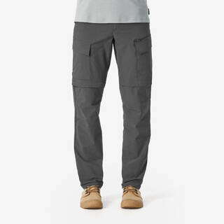 Men’s 2-in-1 Convertible Travel Trekking Trousers - Travel 500 Convert. - Camel