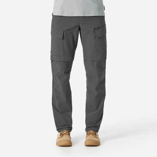 
      Men's Travel Trekking 2-in-1 Convertible Trousers - TRAVEL 900 MODUL - Grey
  