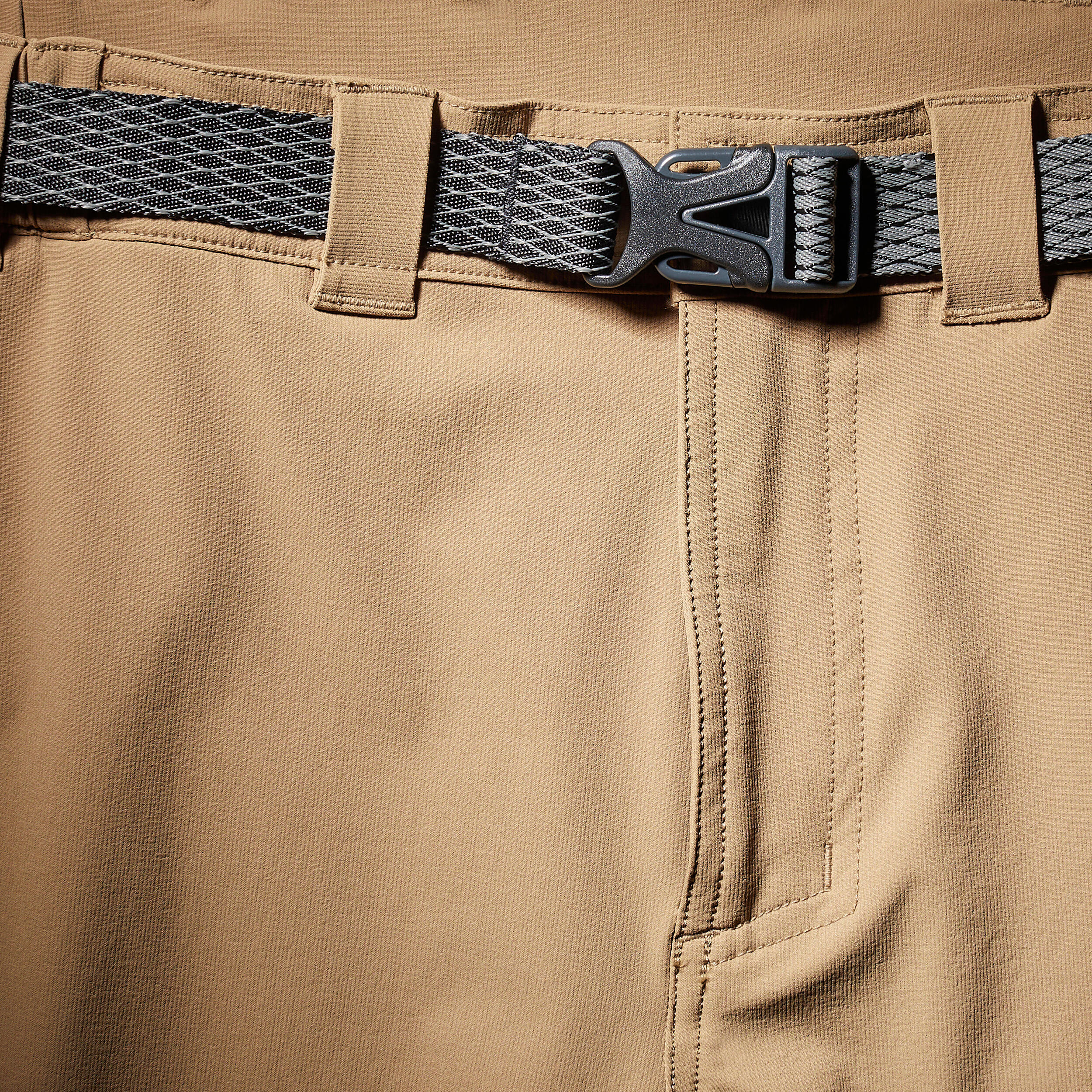 Men Stretchable Wind and Water Resistant Trekking Pants Brown - MT900