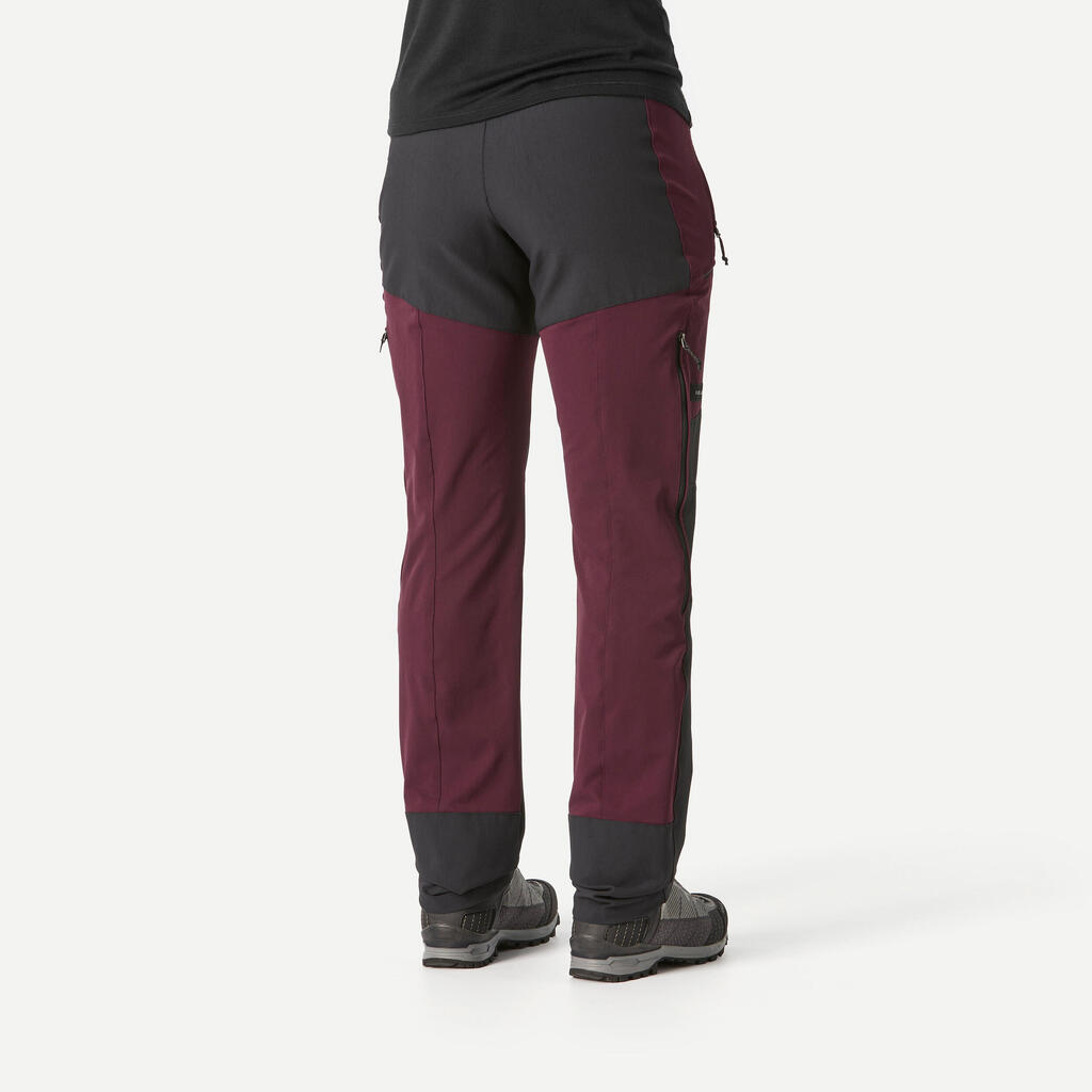 Pantalon de trek montagne déperlant Femme - MT900