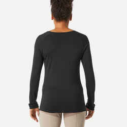 Γυναικείο μακρυμάνικο T-shirt από 100% μαλλί Merino - MT500
