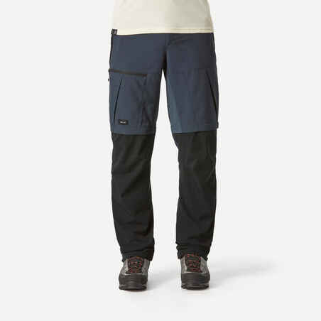 Sive moške prilagodljive trpežne pohodniške hlače 2 v 1 MT500 