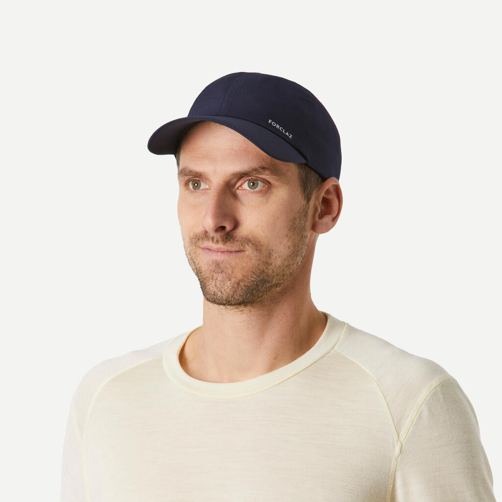 Gorra secado rápido de trekking para  Adulto Forclaz Travel 100 azul