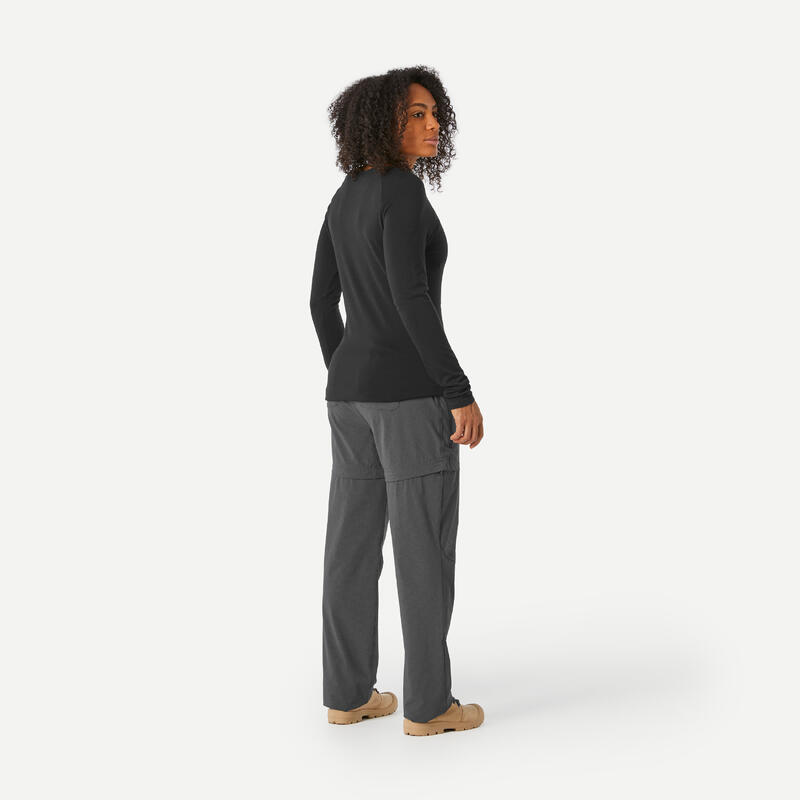 Pantalon modulable de trek & voyage -femme - TRAVEL 900