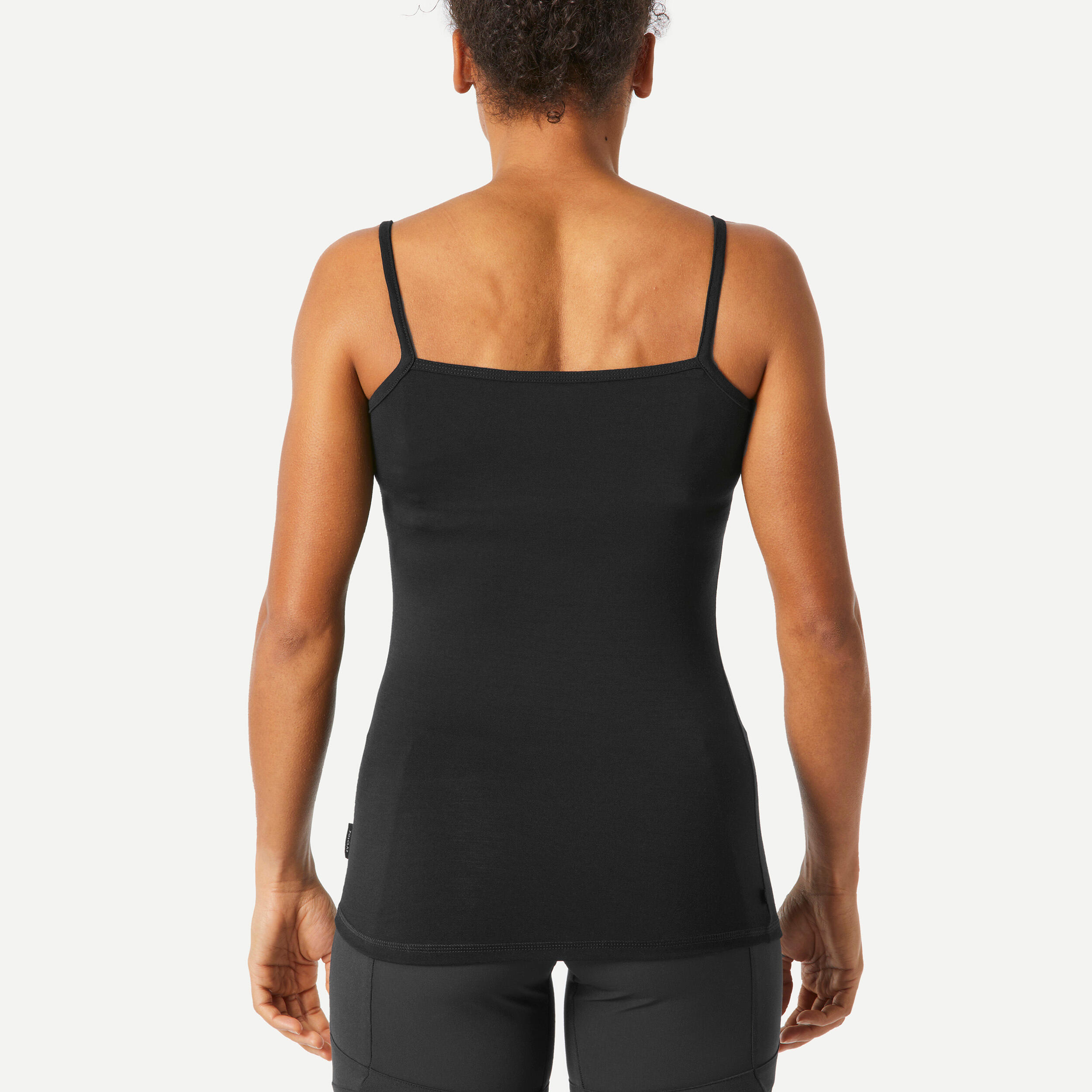 Camisole en laine femme – Trek 500 noir