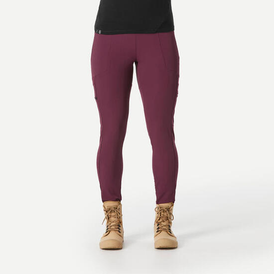 Leggings viaggio donna TRAVEL 500 verde oliva