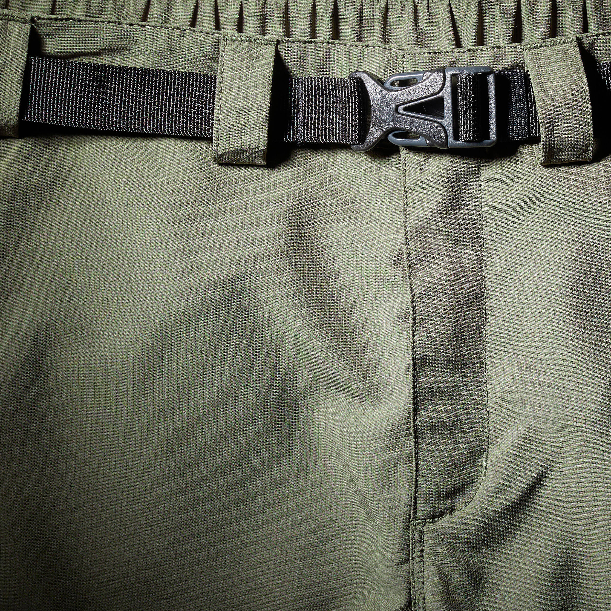Men Zip-Off Dry Fit Durable Trekking Pants Army Green - MT500 -  5