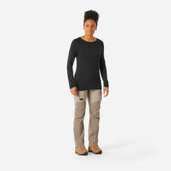 Women’s Long-sleeve 100% Merino Wool T-shirt - MT500