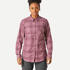 Women Checked Full Sleeve Light Flannel Shirt Taupe Pink - Travel 100