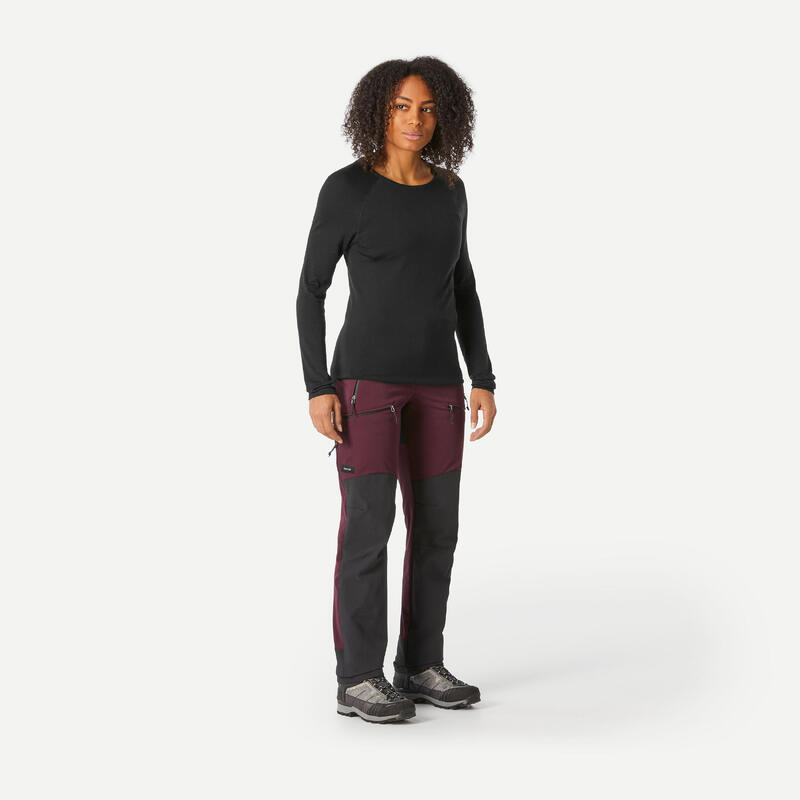 Pantalon de montaña y trekking perlante Mujer Forclaz MT900