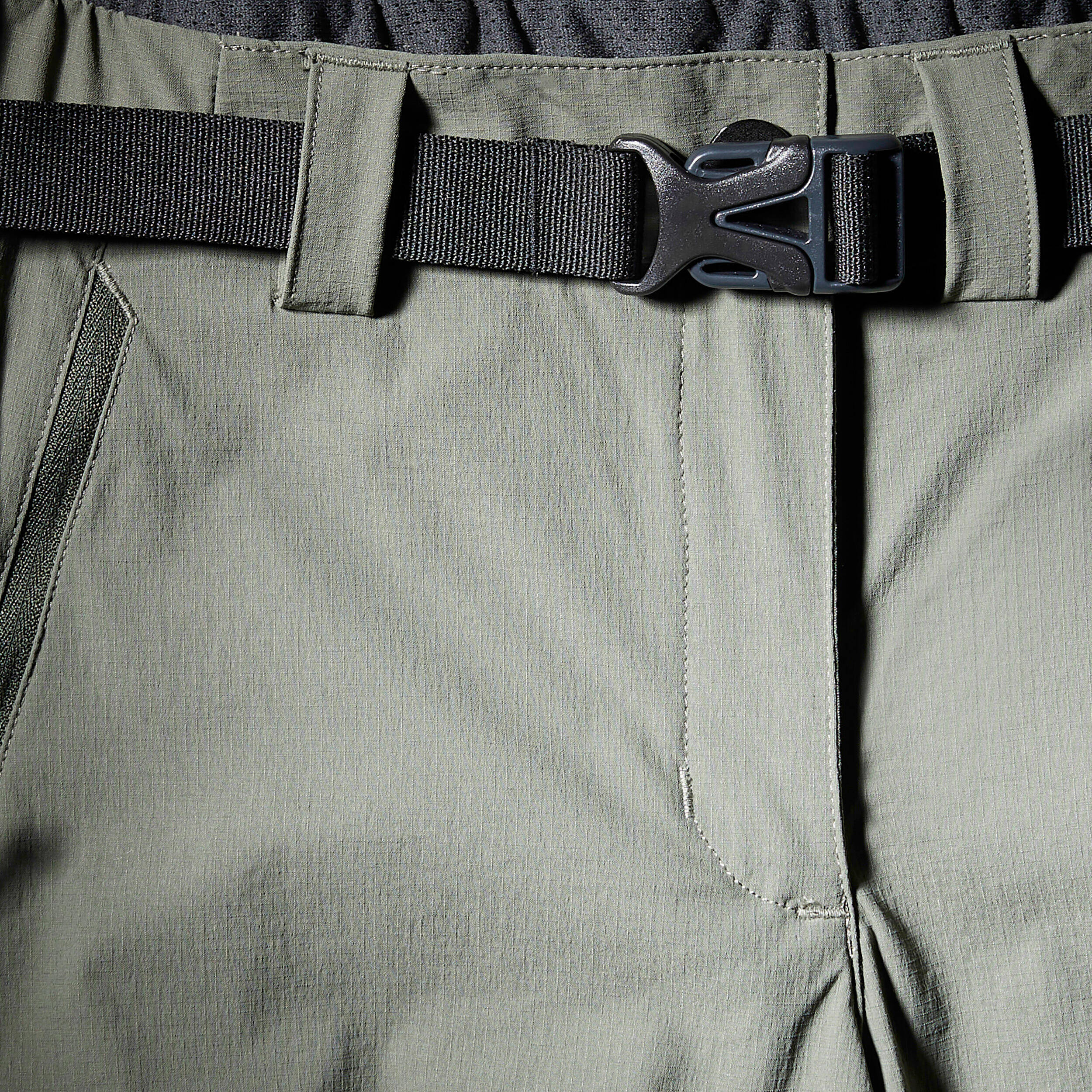 Women Dry Fit Stretchable Water Repellent Trekking Pants Khaki - MT500 -  4