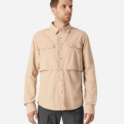 
      Chemise manches longues de Trekking désert anti-UV  - DESERT 900 homme beige
  