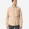 Men's long sleeved anti-UV desert trekking shirt - DESERT 900 - Beige