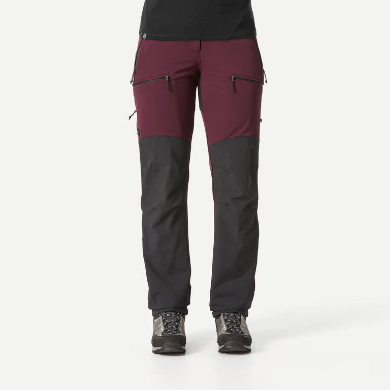 Women Stretchable Wind and Water Resistant Trekking Pants Maroon - MT900