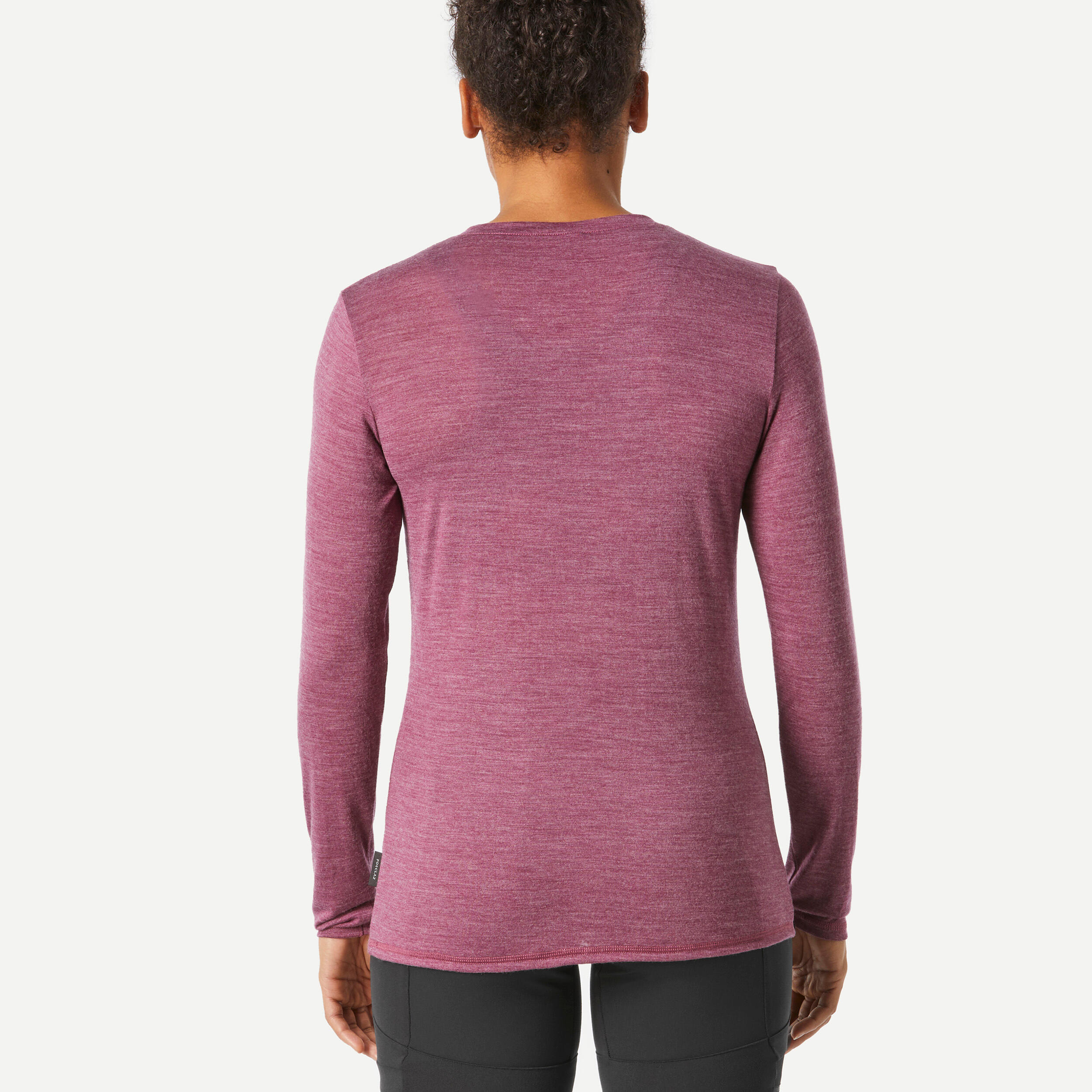 Women's Trekking & Travel Merino Wool T-Shirt - TRAVEL 500 3/5