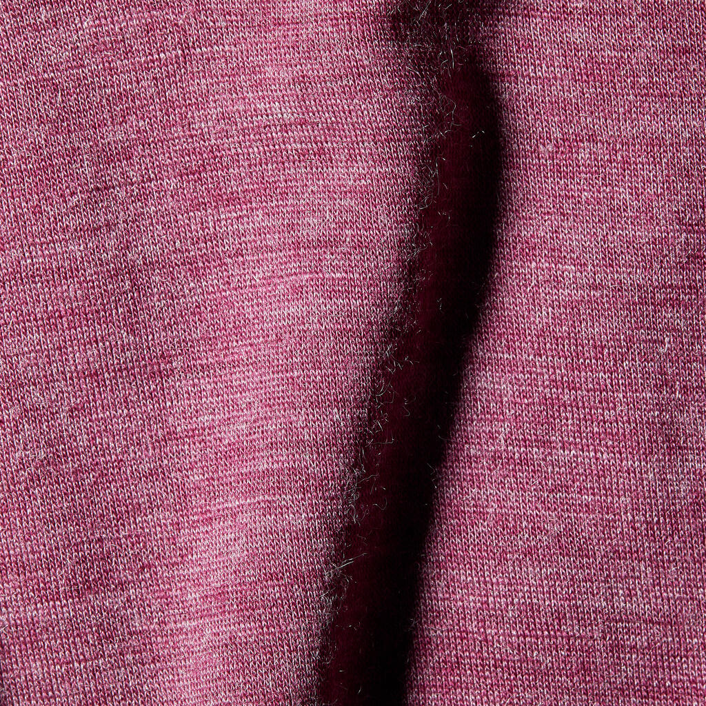 Camiseta manga corta para mujer de lana merino, Merino Fresh café