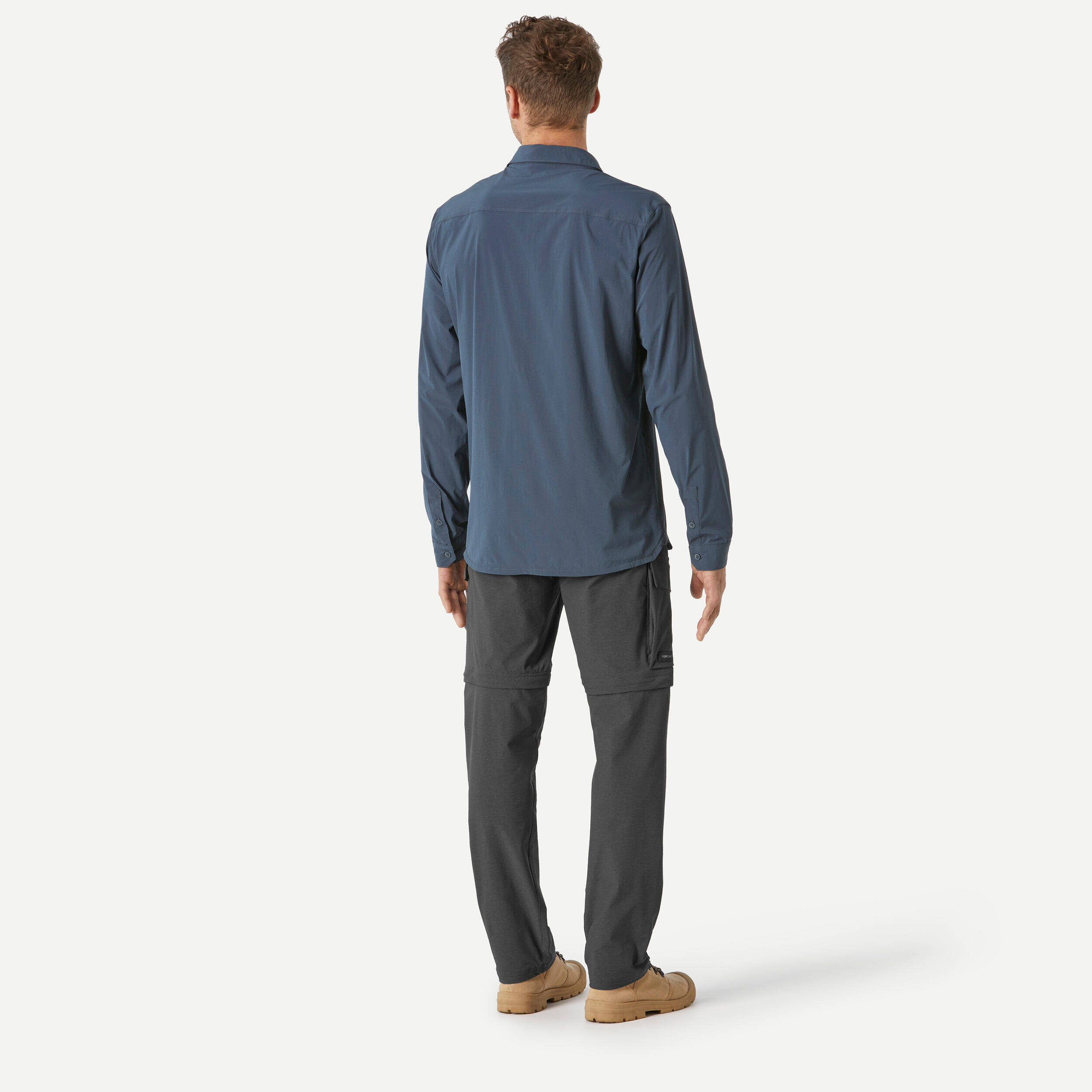 Men Anti-UV Full Sleeve Shirt Grey - Travel 900 -  4