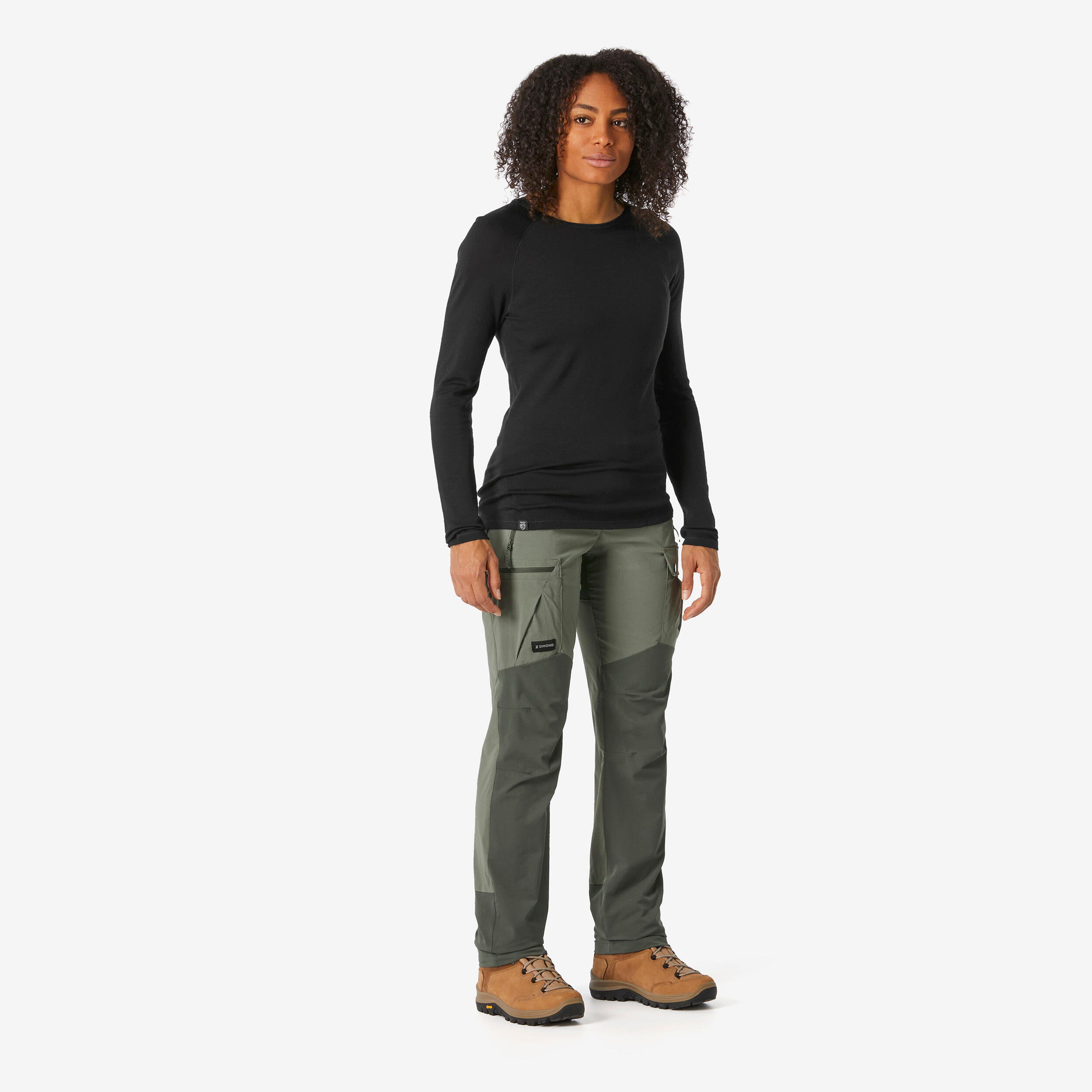 Pantalon résistant femme - MT 500 kaki - SIMOND