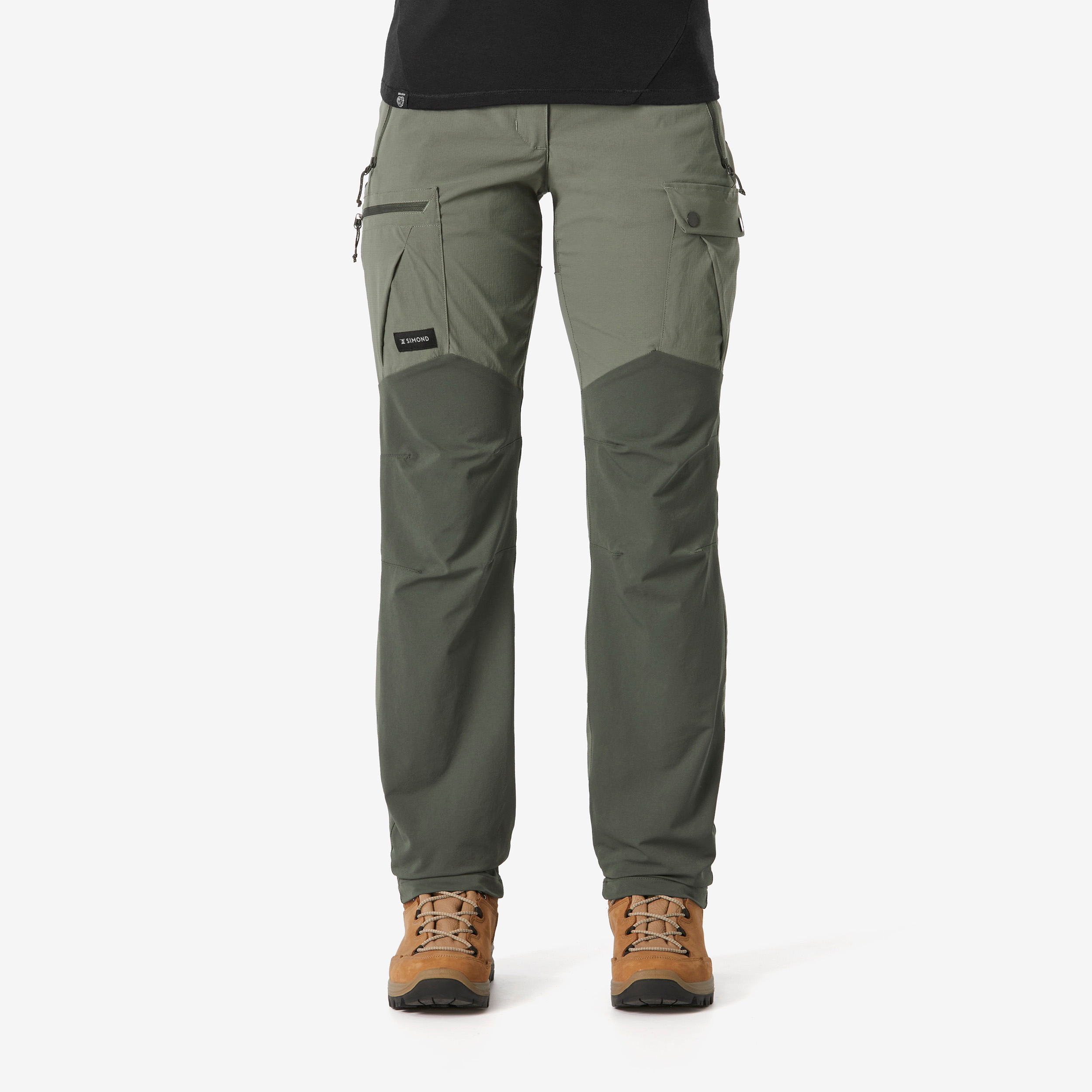 Pantalon resistant de trek montagne MT500 Femme Vert pour les clubs et collectivites Decathlon Pro