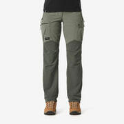 Pantalon Rezistent Trekking la munte MT500 Gri Damă