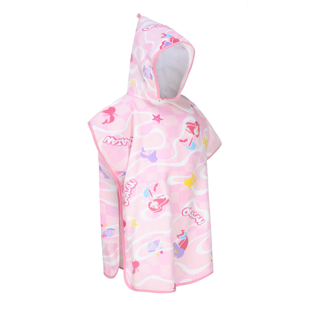 Surfing junior poncho 500 check pink