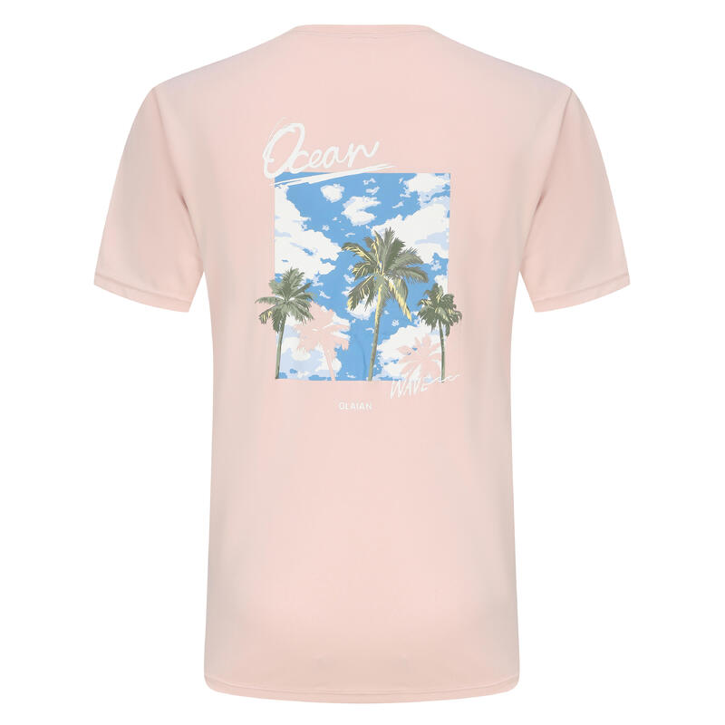 Men's surfing sun protection T-Shirt Palm blue
