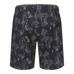 Men's 100 long swimshorts Geo black