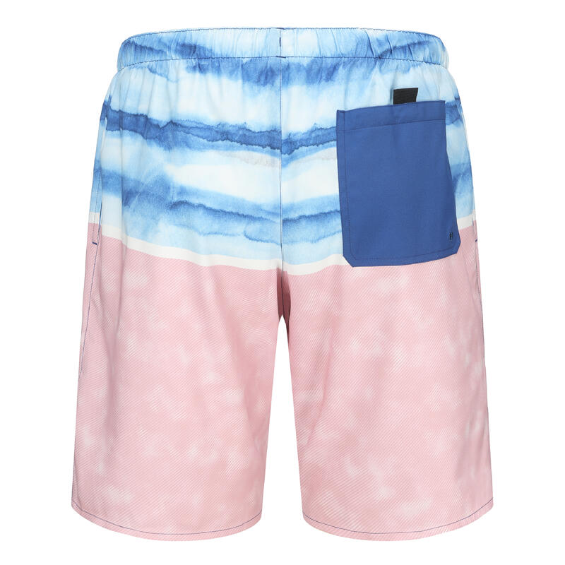 男款衝浪短褲－藍色／粉紅色