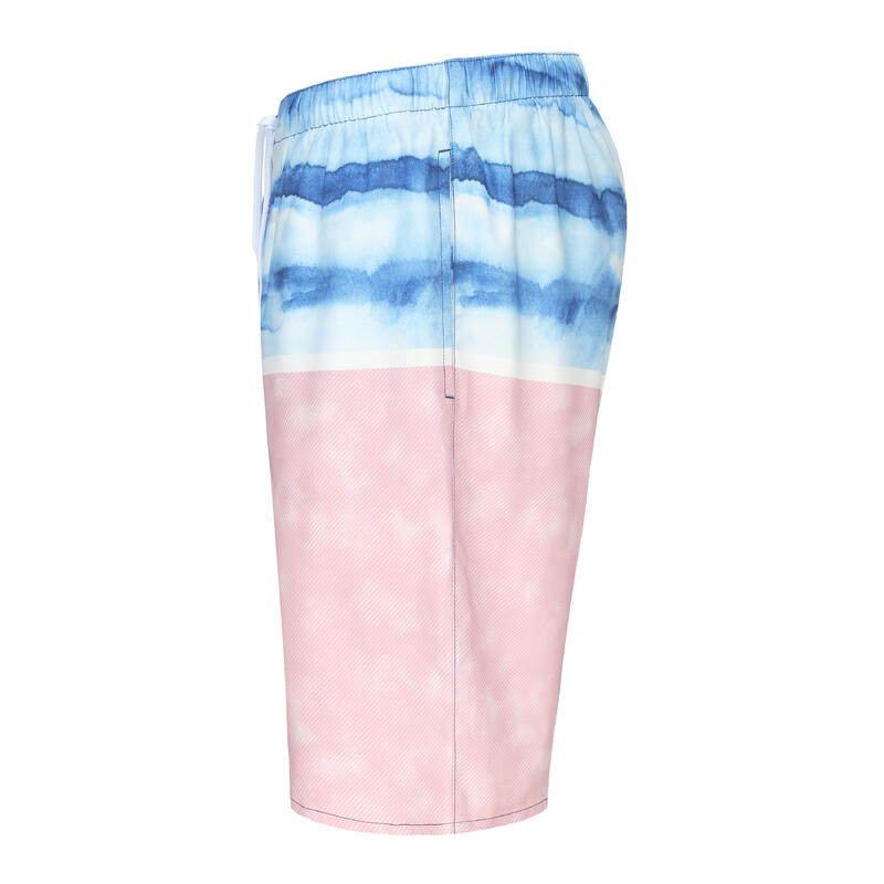 男款衝浪短褲－藍色／粉紅色