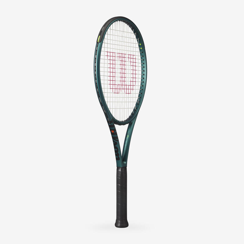 Raqueta de tenis Adulto - WILSON BLADE 100L V9 verde oscuro 300 g sin encordar