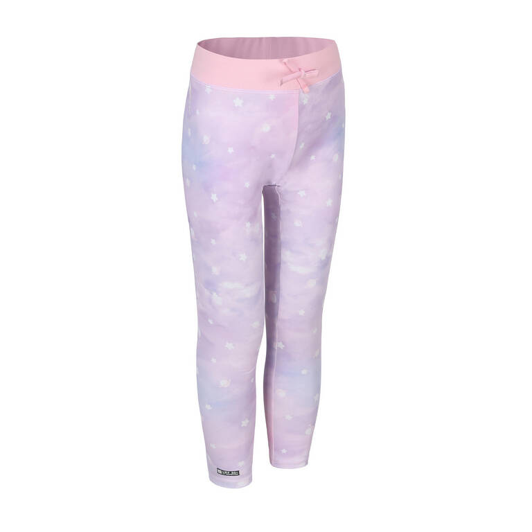 KIDS' SURFING LEGGINGS 500 STAR CLOUD