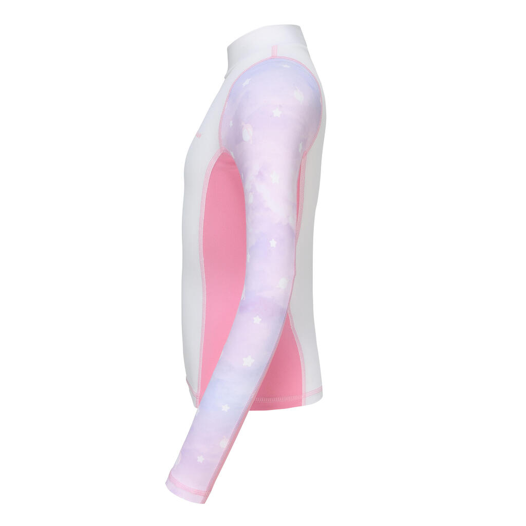 Surfing Girl T-shirt anti uv  manches longues 500 - MERMAID PURPLE