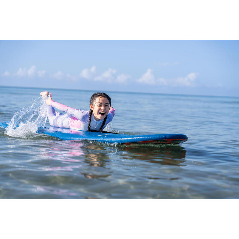 Girls' surfing UV-protection top 500L - star cloud