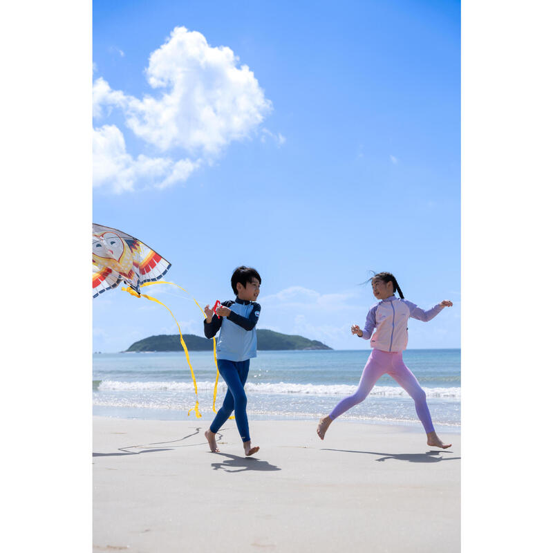 KIDS' SURFING LEGGINGS 500 - PURPLE PINK