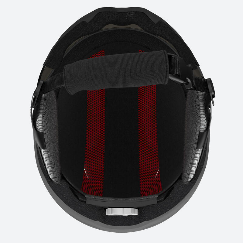 CAPACETE DE SKI ADULTO COM VISEIRA - H350 - CINZENTO