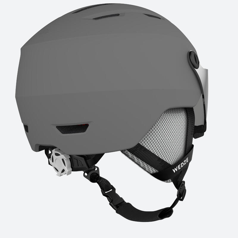 CASQUE VISIÈRE DE SKI ADULTE - H350 - GRIS