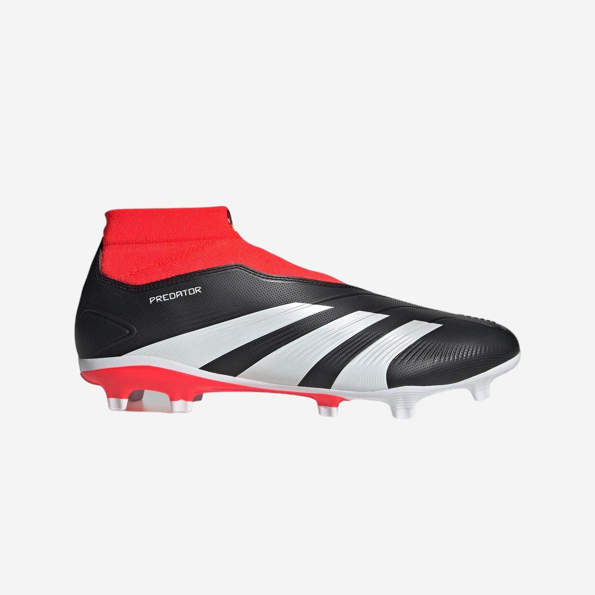 ADIDAS Predator 24 League FG Laceless voetbalschoenen zonder veters zwart/rood