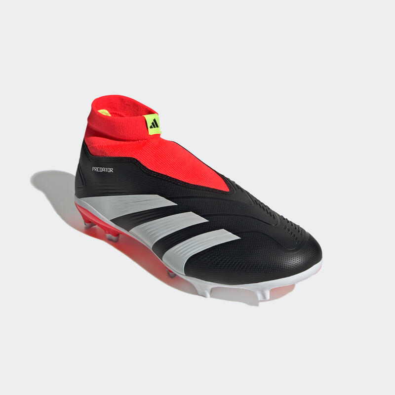 ADIDAS Predator 24 League FG Laceless voetbalschoenen zonder veters zwart/rood