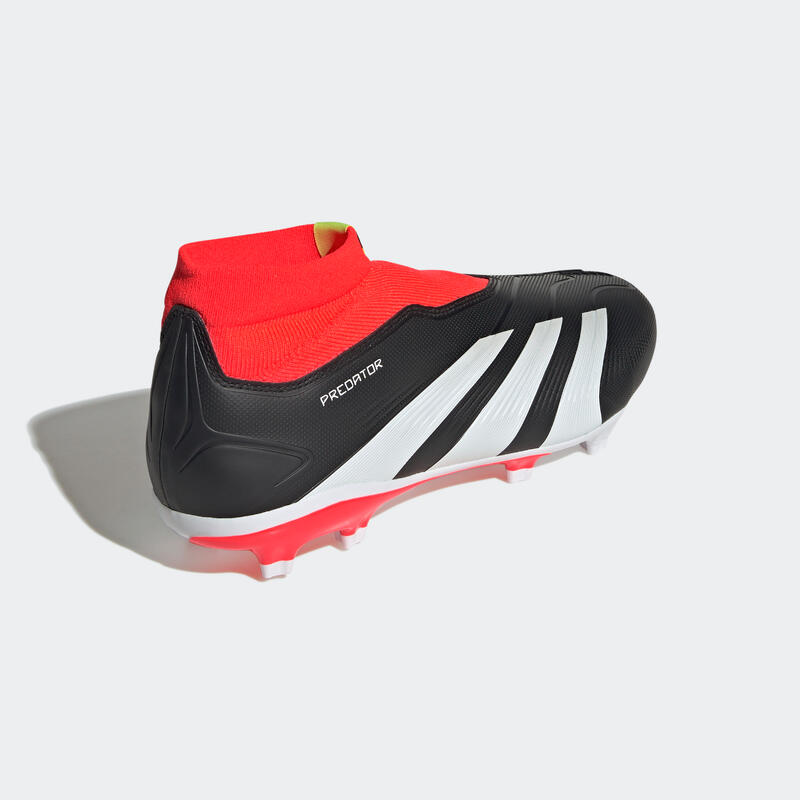 ADIDAS Predator 24 League FG Laceless voetbalschoenen zonder veters zwart/rood