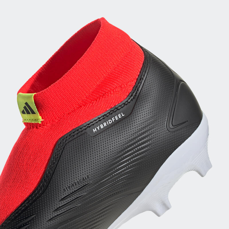 ADIDAS Predator 24 League FG Laceless voetbalschoenen zonder veters zwart/rood