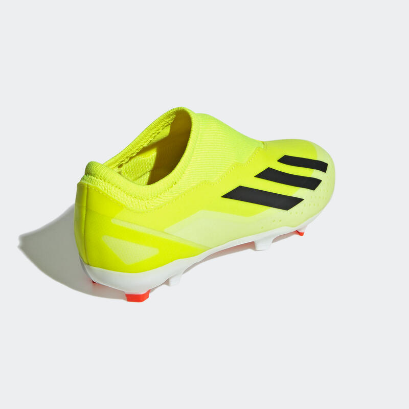 ADIDAS X Crazyfast League FG Laceless voetbalschoenen zonder veters kind geel