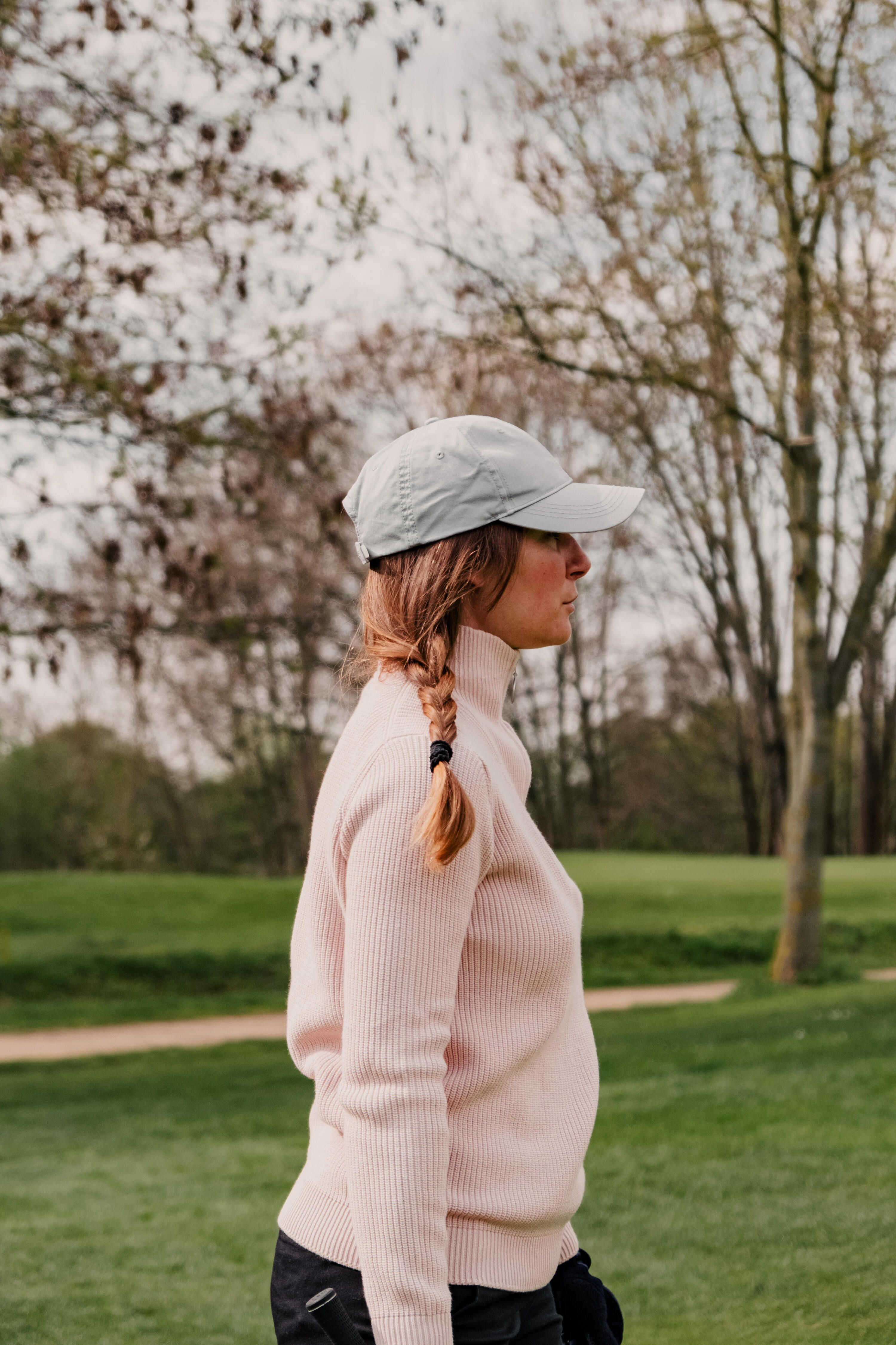 Maglione golf donna MW 500 rosa 6/9