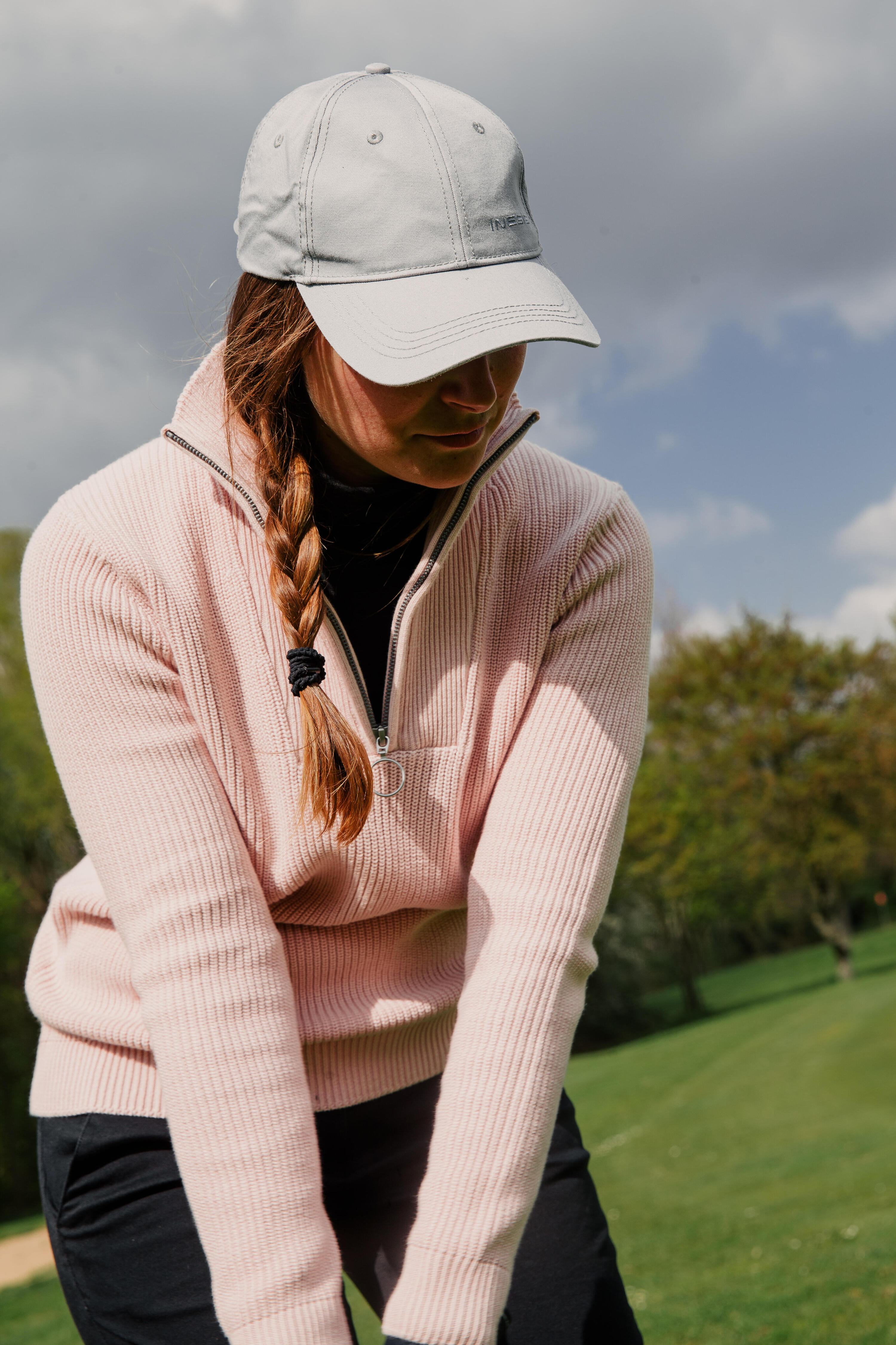 Maglione golf donna MW 500 rosa 8/9
